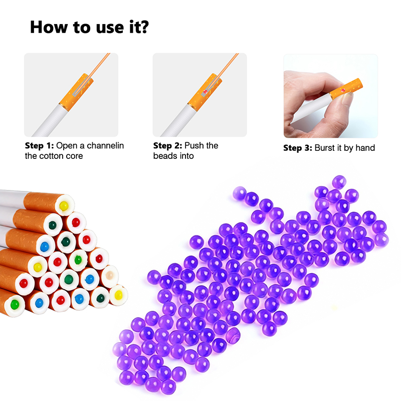 ESMOO Cigarette Burst Beads